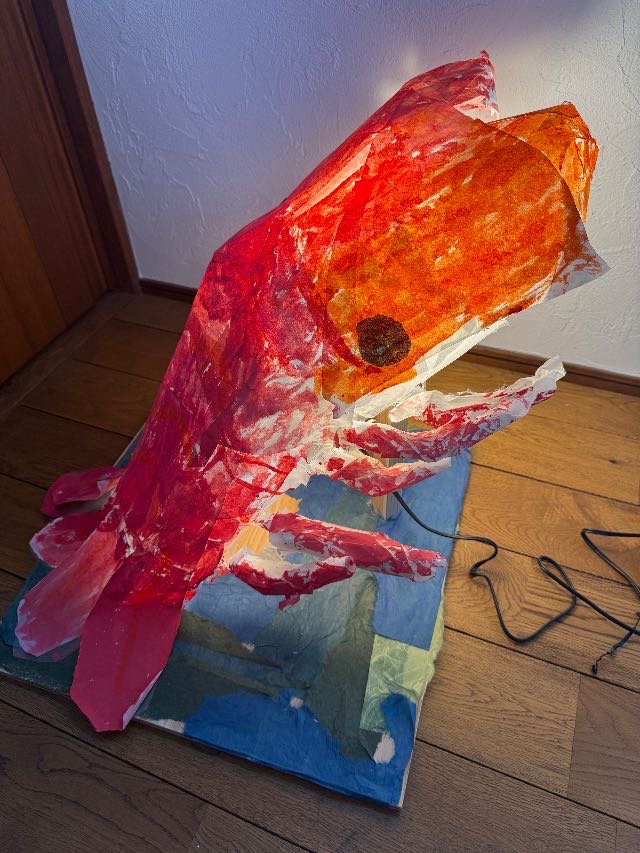 海底にいるセミエビ